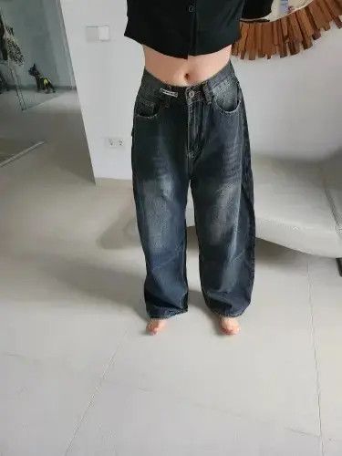 Japanese Brand Wide Washed Jeans Size US 32 / EU 48 - 2 Thumbnail