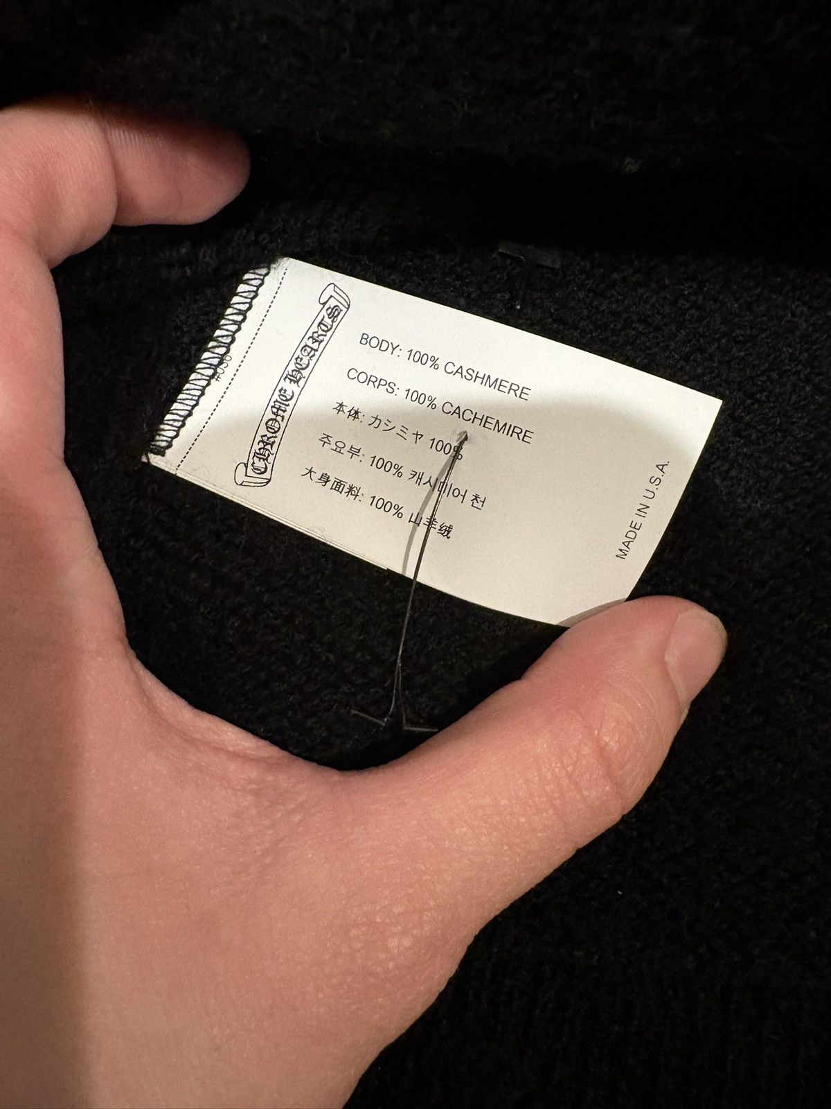 Chrome Hearts Chrome Heart Life sentence Cashmere zip up size M Size US M / EU 48-50 / 2 - 4 Thumbnail