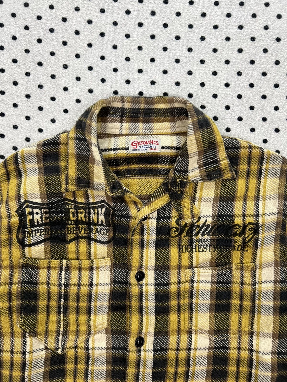 Japanese Brand Groovers by Borubic Plaid Flannel Shirt Size US XS / EU 42 / 0 - 7 Thumbnail