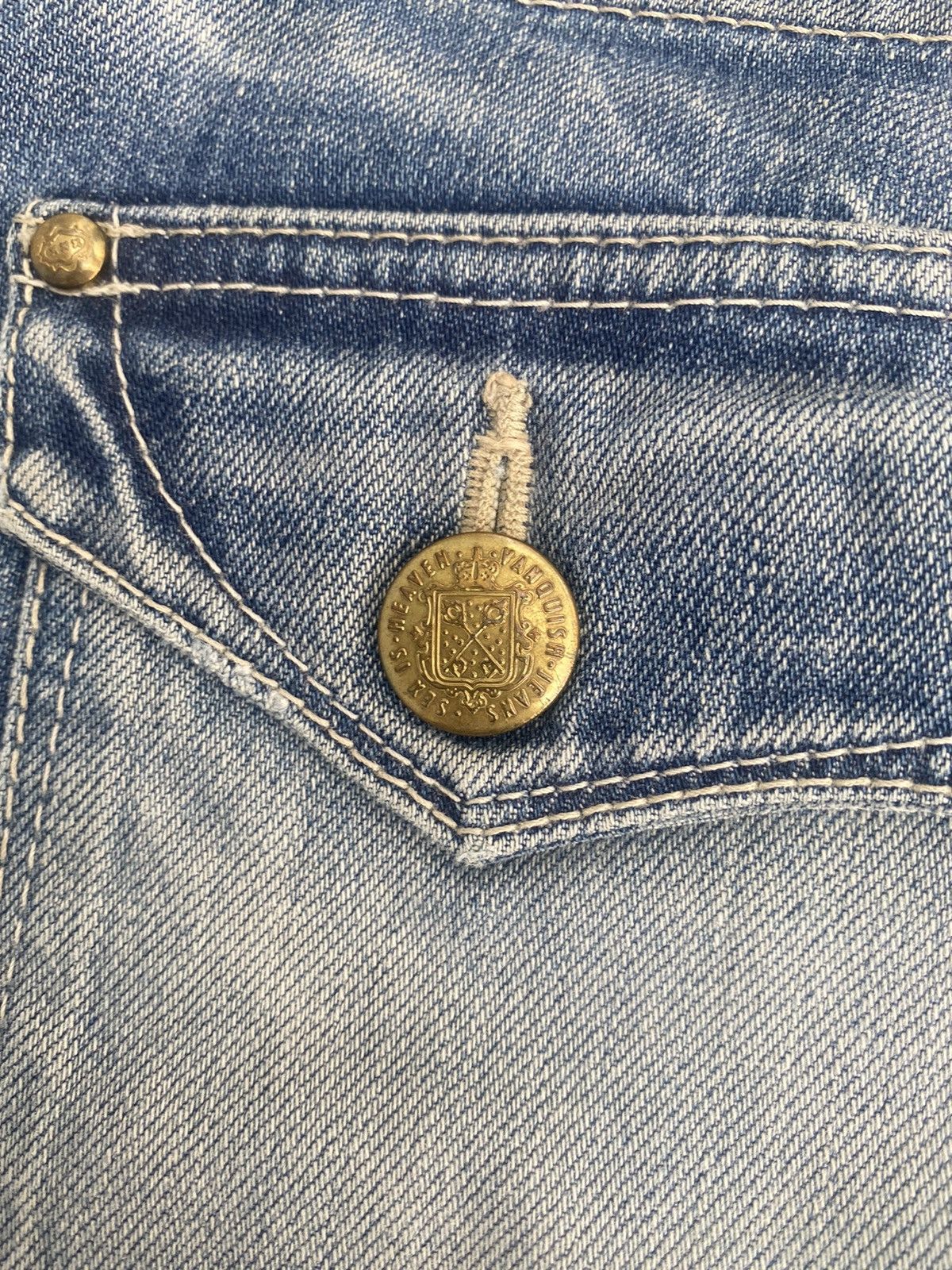 If Six Was Nine × Japanese Brand × Vanquish Flare Jeans Vanquish Faded Distressed Size US 33 - 24 Thumbnail