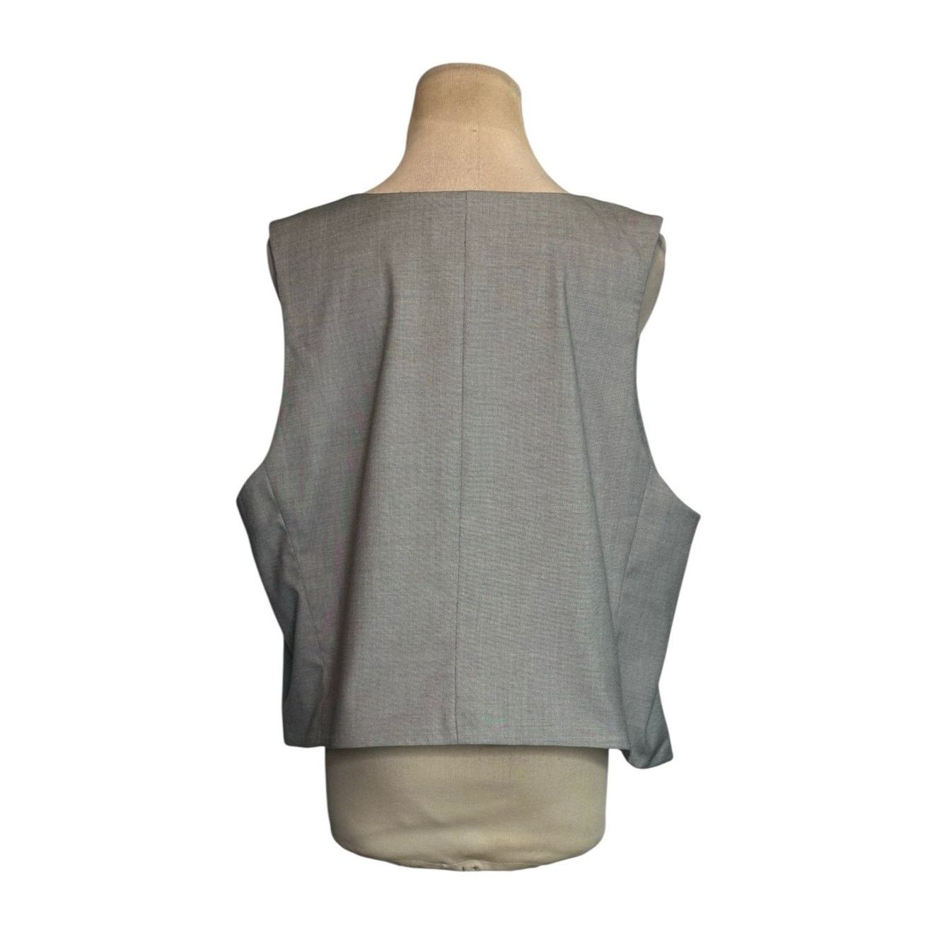 Express Express silver buttoned vest size XL Size XL / US 12-14 / IT 48-50 - 2 Thumbnail