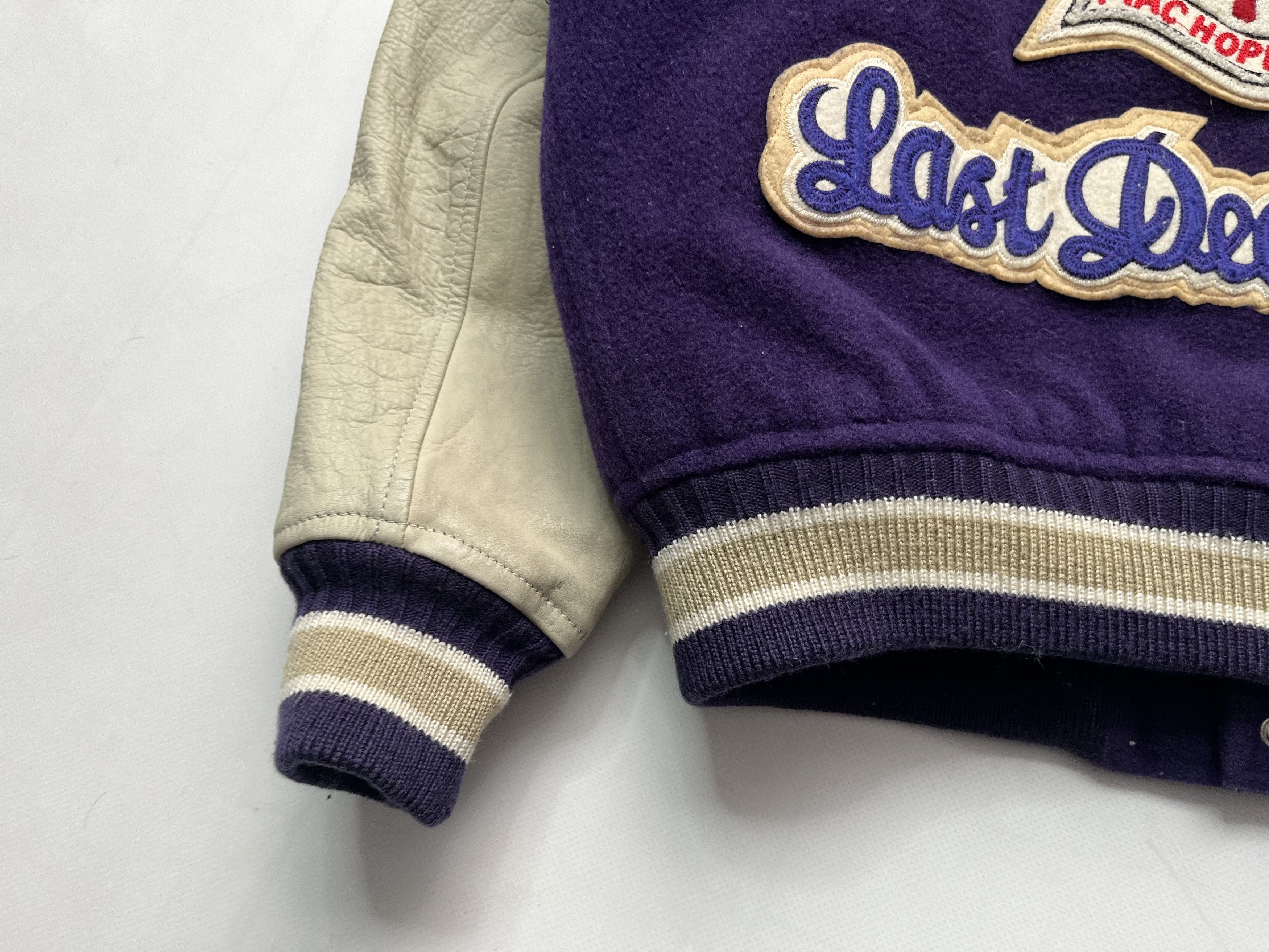 Vintage Machopes Bullet Last Dead Heat Leather Varsity Jacket Size US M / EU 48-50 / 2 - 23 Thumbnail