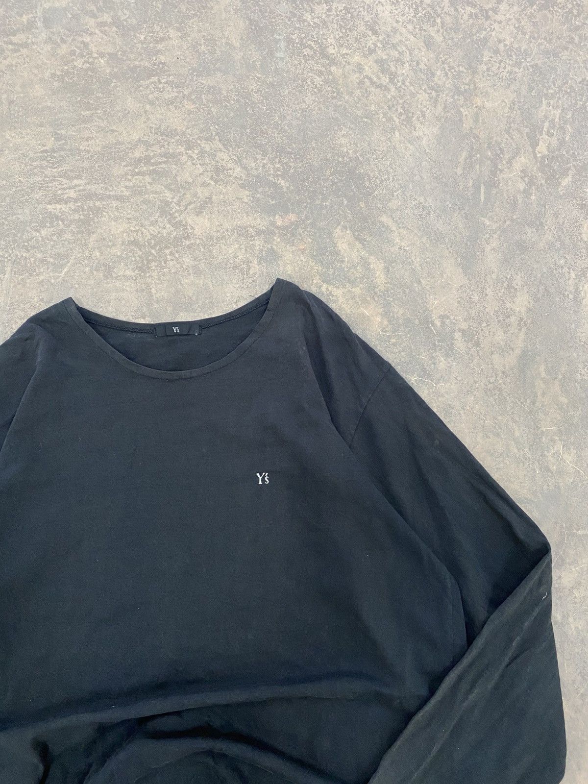 Yohji Yamamoto 1980s -Yohji Yamamoto Ys Black 3q Longsleeve ls tee japan Size US S / EU 44-46 / 1 - 1 Thumbnail