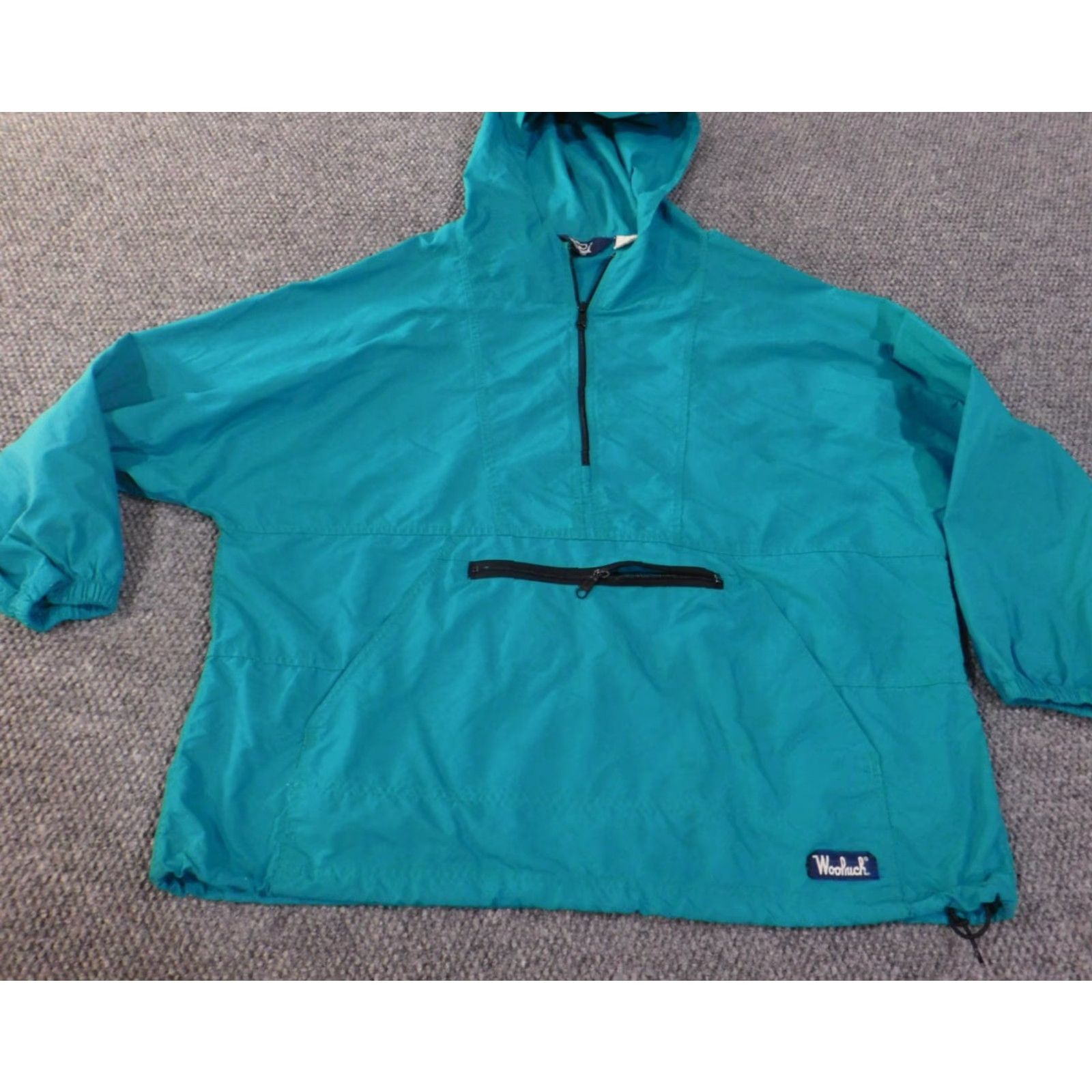 Vintage VINTAGE Woolrich Jacket Windbreaker XL Mens 1/4 Zip Green 80s 90s Size US XL / EU 56 / 4 - 2 Thumbnail