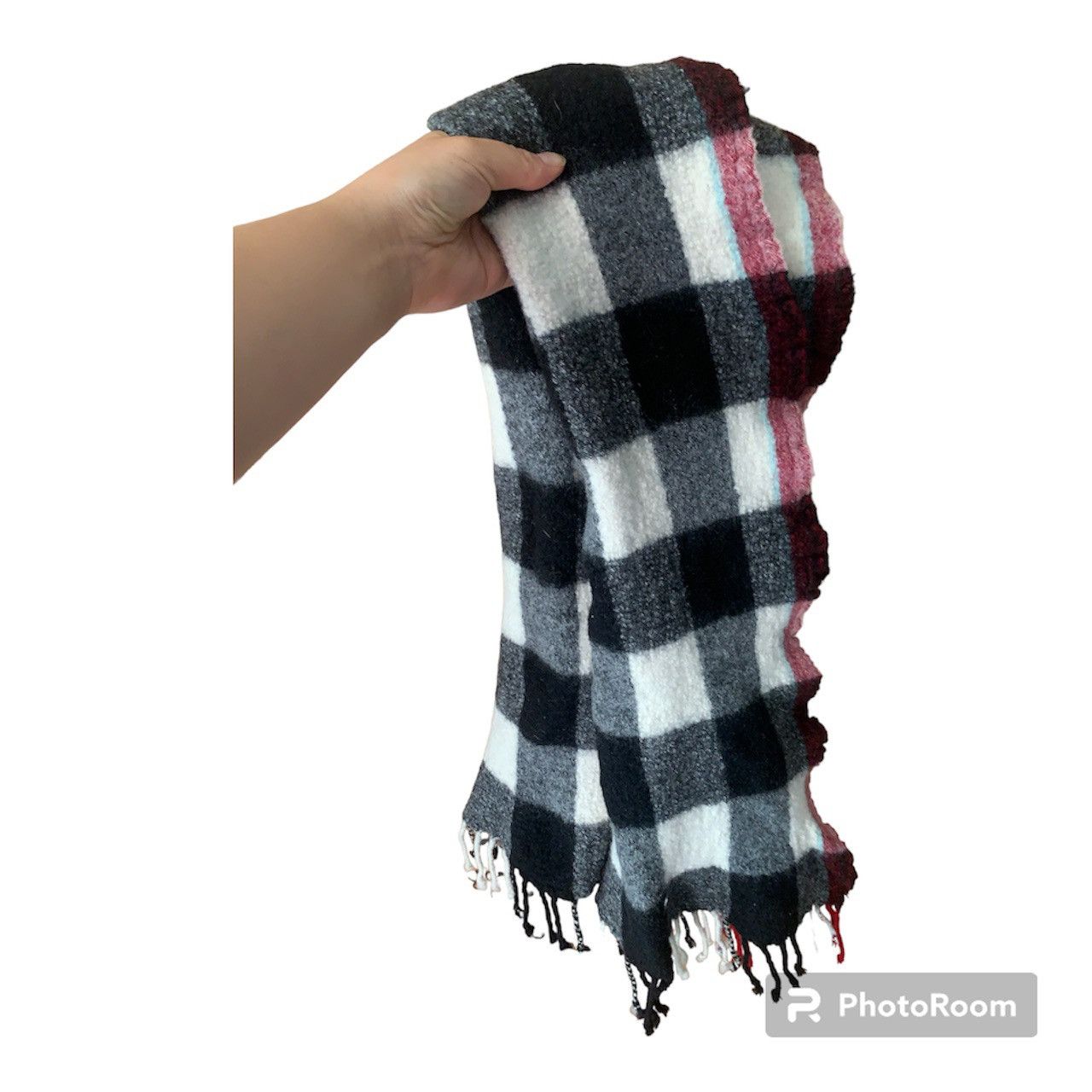 Aritzia × Designer × TNA TNA 100% Wool Scarf in Plaid Print Size ONE SIZE - 10 Thumbnail