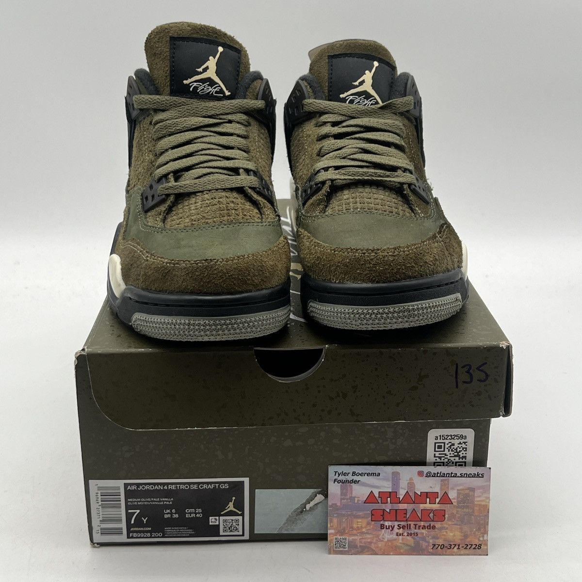 Jordan Brand Air Jordan 4 craft olive Size US 7 / EU 40 - 2 Thumbnail