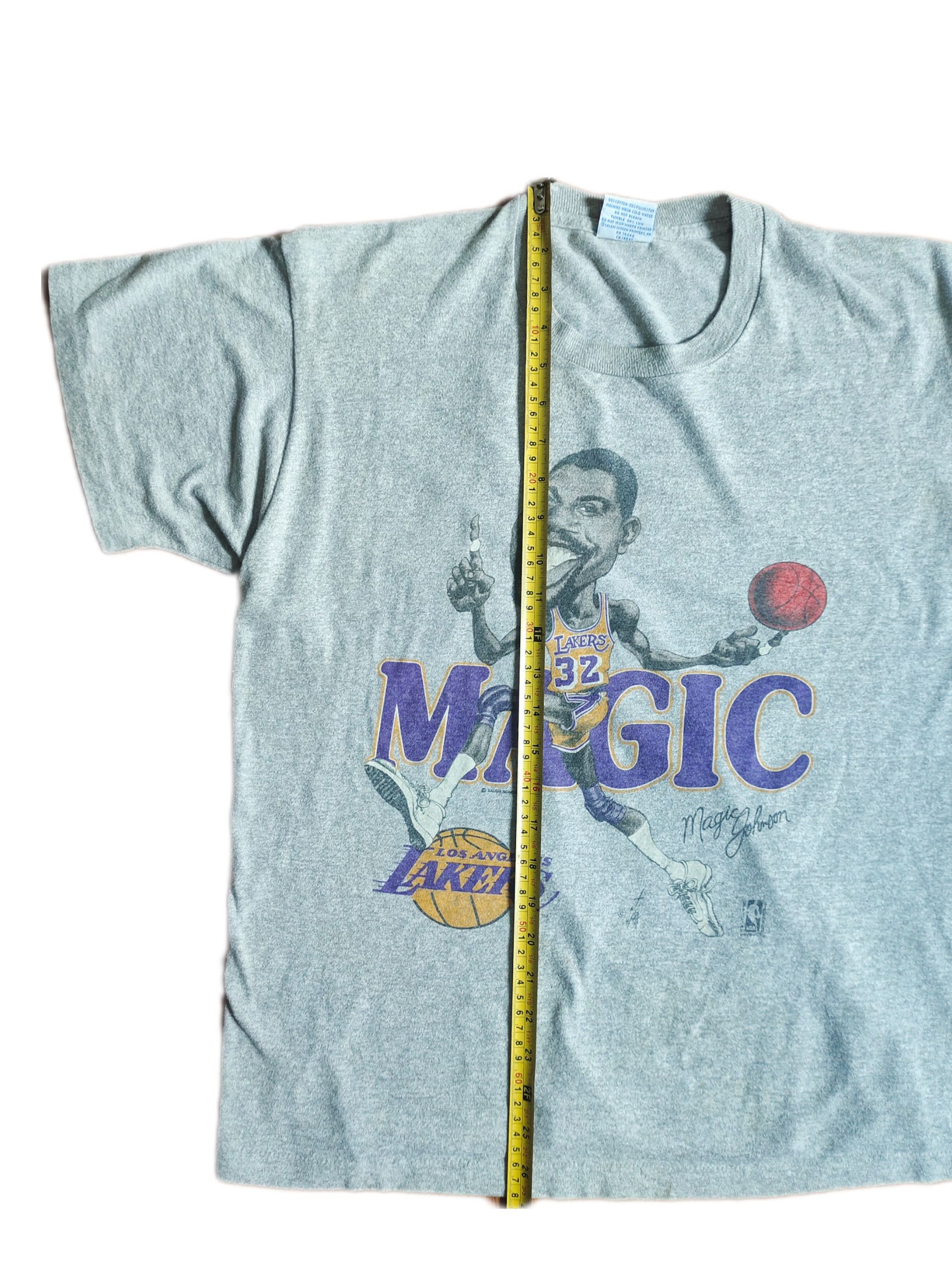 NBA × Salem Sportswear × Vintage Vintage Magic Johnson Caricature 1989 T-shirt Size US XL / EU 56 / 4 - 9 Thumbnail