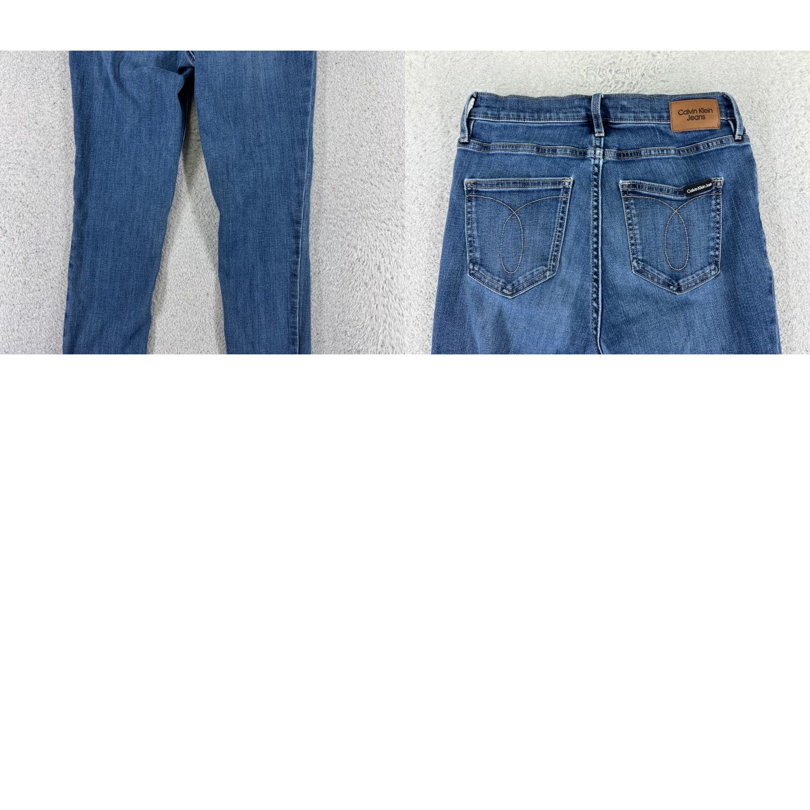 Calvin Klein Calvin Klein Jeans Women 27 Blue Skinny Ankle Zip High Rise Cotton Blend 24x26 Denim 5-Pocket Womens Modern American Designer Size 27" / US 4 / IT 40 - 10 Thumbnail