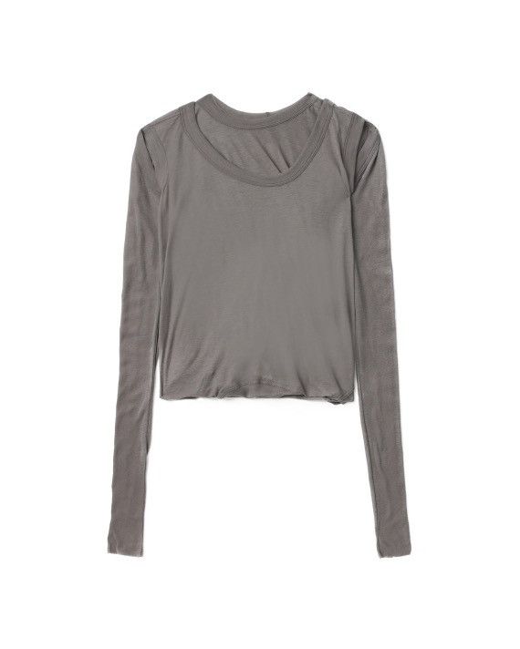 Rick Owens Last Size Rick Owens Cropped Banana Tee in Grey Size S / US 4 / IT 40 - 1 Thumbnail