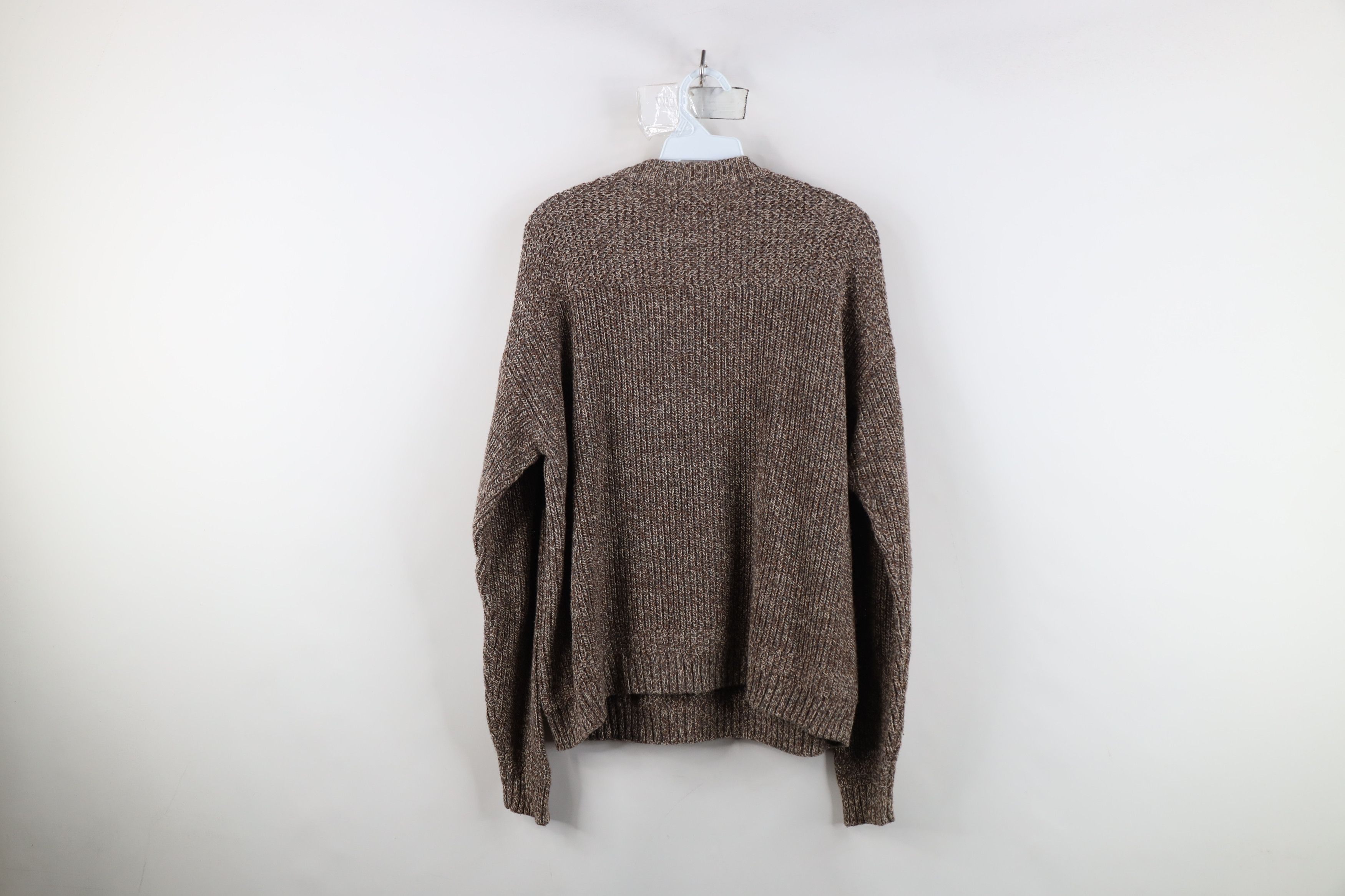 Vintage Vintage 90s Streetwear Ribbed Knit Henley Sweater Brown Size M / US 6-8 / IT 42-44 - 9 Thumbnail