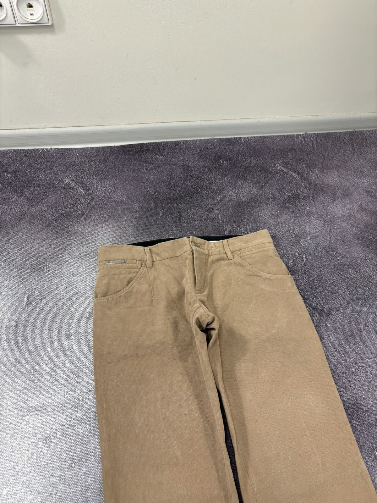Dolce & Gabbana Dolce & Gabanna Women's Ivory Straight Fit Chino Pants Size 30" / US 8 / IT 44 - 6 Thumbnail