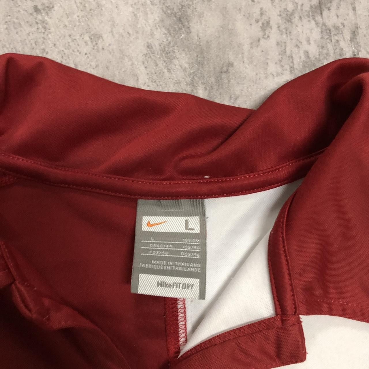 Nike Nike red and white polo shirt #poloshirt Size US L / EU 52-54 / 3 - 3 Thumbnail