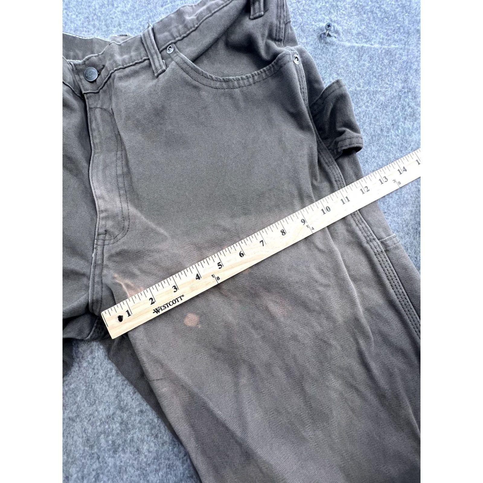 Dickies VINTAGE Dickies Pants Mens Brown Distressed Carptenter 90s 00s Work Jeans 874 Regular Straight 36x30 Size US 36 / EU 52 - 4 Thumbnail