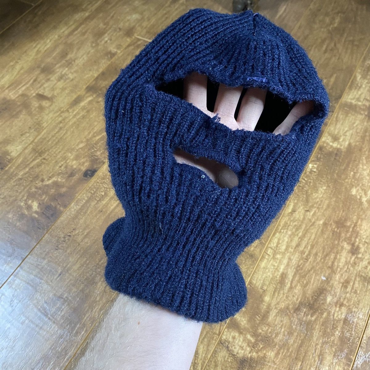 Vintage 1990s Knit Face Mask Size ONE SIZE - 2 Thumbnail