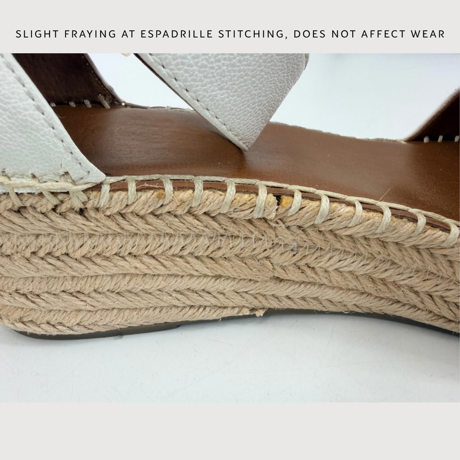 Other Franco Sarto Pela Espadrille Wedge Sandals Ivory 10 Size US 10 / IT 40 - 5 Thumbnail