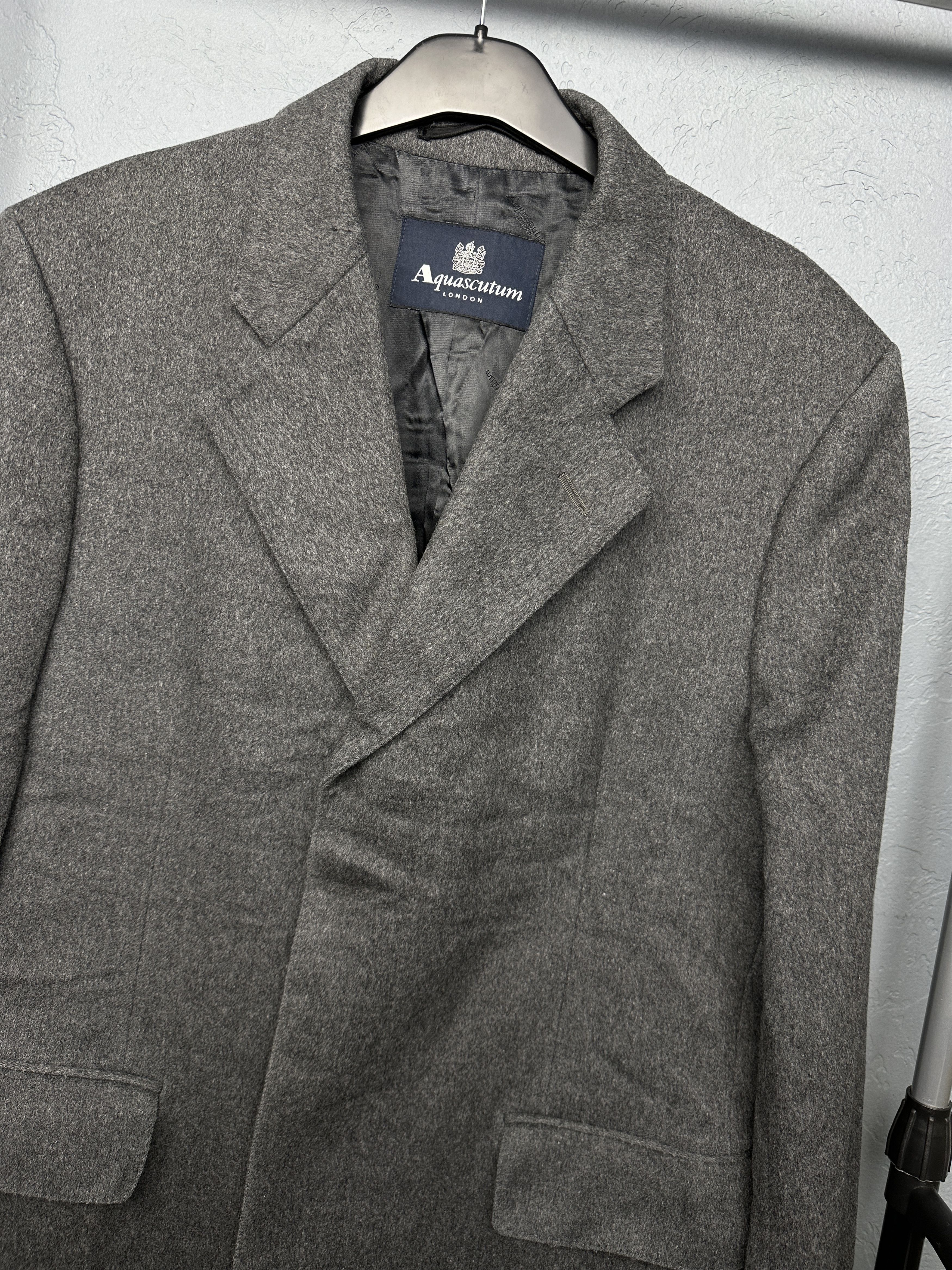 Aquascutum Aquascutum Vintage Mens Wool Coat Jacket Size US M / EU 48-50 / 2 - 2 Thumbnail