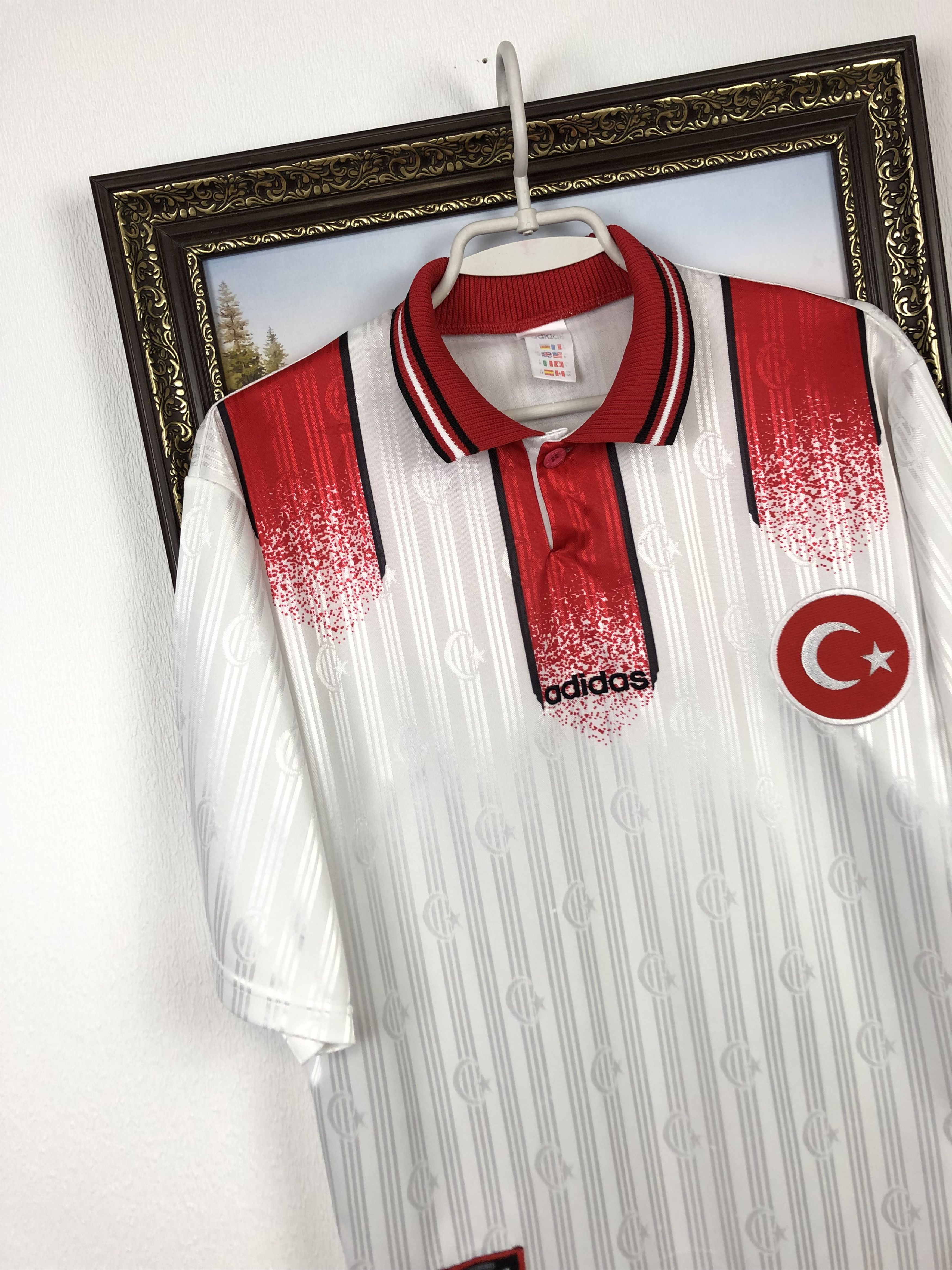 Adidas × Vintage Turkey Away football shirt 1996 Adidas Soccer Jersey Rare Size US M / EU 48-50 / 2 - 3 Thumbnail