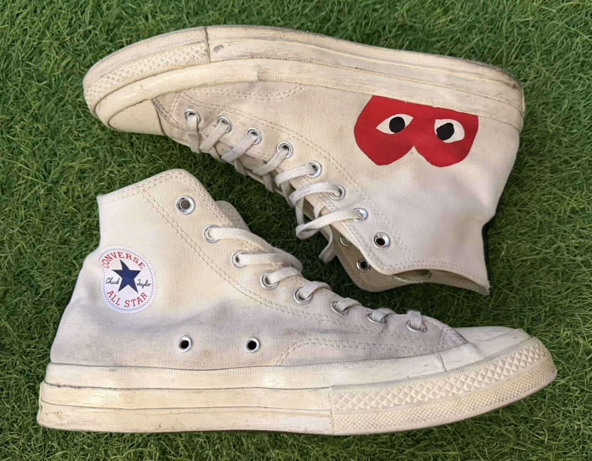 Comme des Garcons PLAY × Converse Comme des Garçons PLAY x Converse High Sneakers Size US 10 / EU 43 - 1 Thumbnail