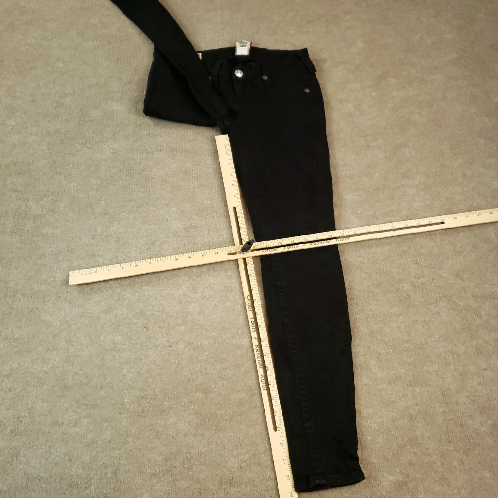 True Religion True Religion Jeans Womens Size 26 Black Skinny Low Rise Stretch Denim Size 26" / US 2 / IT 38 - 2 Thumbnail
