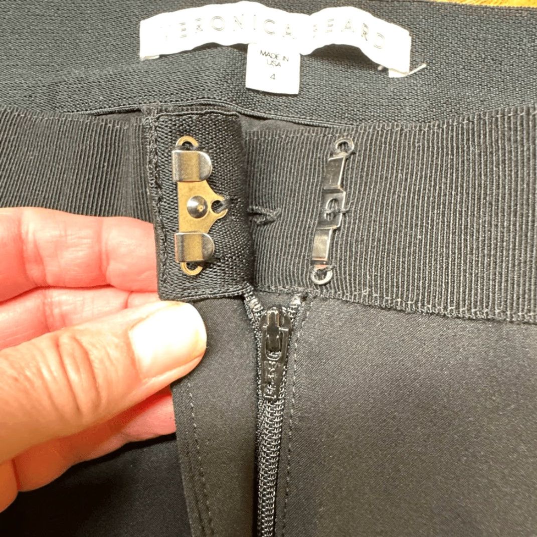 Veronica Beard Veronica Beard Pants Women 4 Black Zip Made In USA Stretch Ankle Cigarette Size 27" / US 4 / IT 40 - 6 Thumbnail