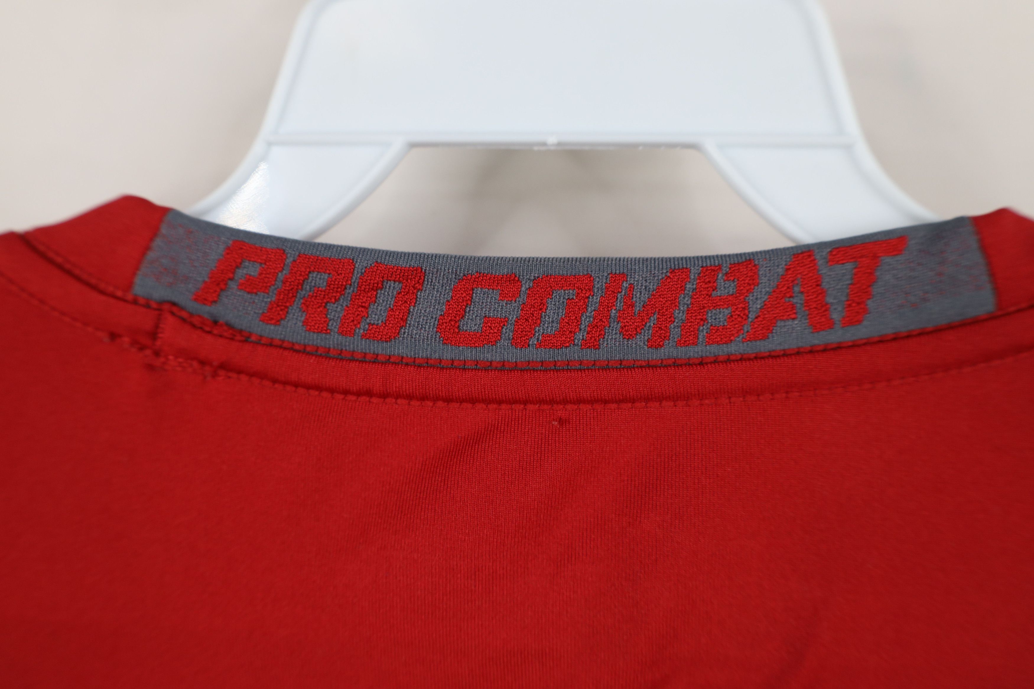 Nike Nike Pro Combat Long Sleeve Gym Training T-Shirt Red Size US XL / EU 56 / 4 - 11 Thumbnail