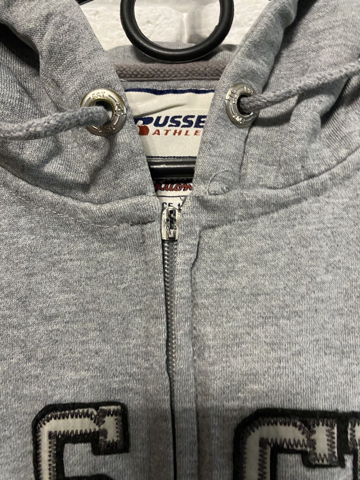 Russell Athletic × Vintage Russell Athletics Vintage Zip Up Hoodie Size US L / EU 52-54 / 3 - 3 Thumbnail
