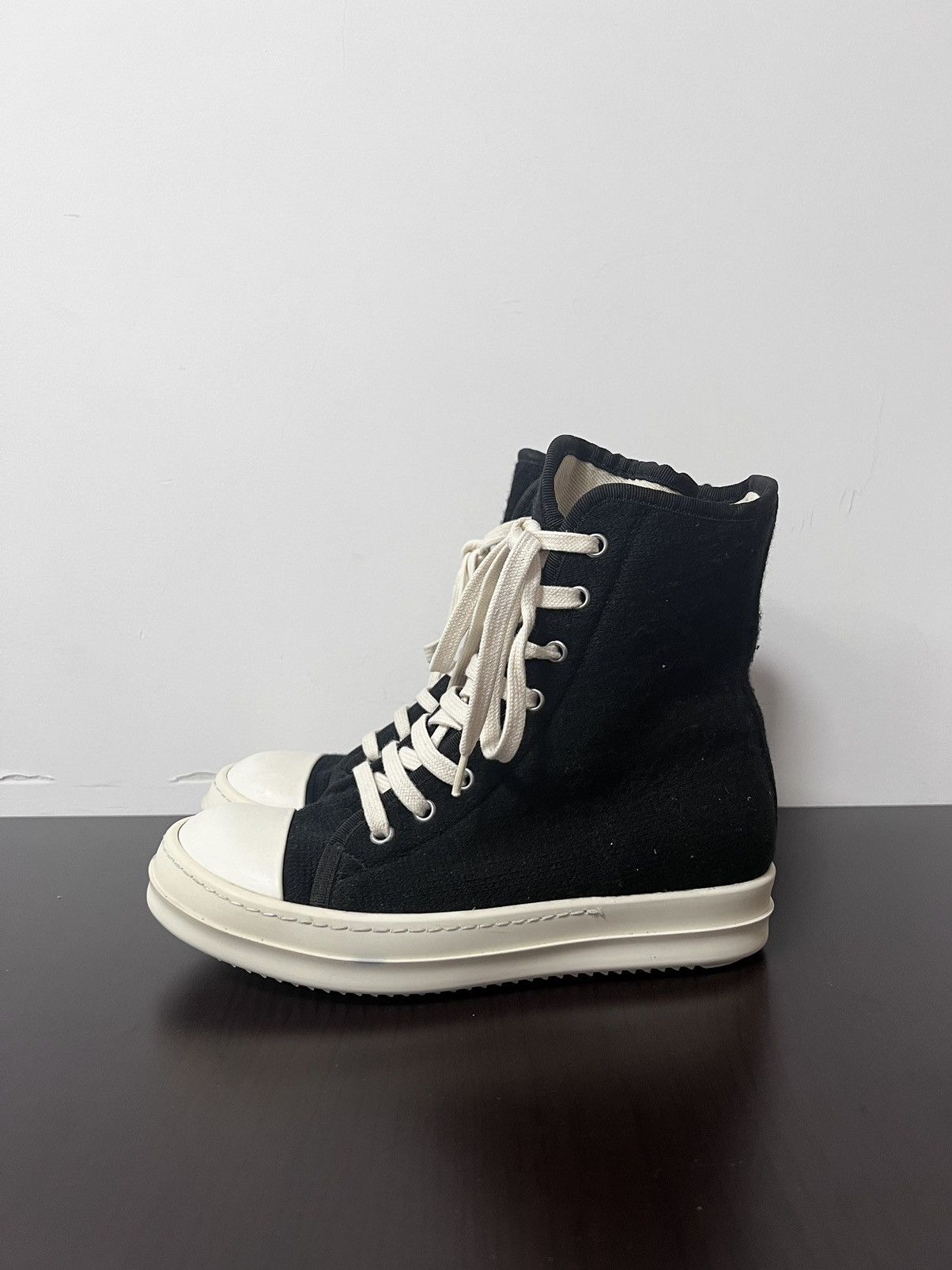 Rick Owens Drkshdw Rick owens drkshdw ramones high top sneakers sz35 Size US 5 / IT 35 - 2 Thumbnail