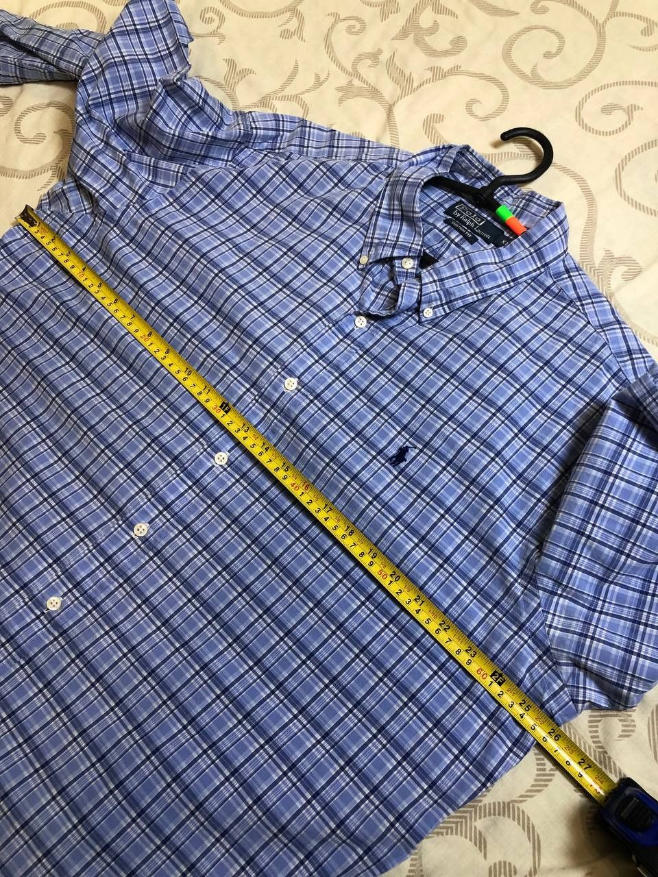 Polo Ralph Lauren Polo Ralph Lauren Blue Plaid Button Down Shirt Custom Fit Size US XXL / EU 58 / 5 - 7 Thumbnail