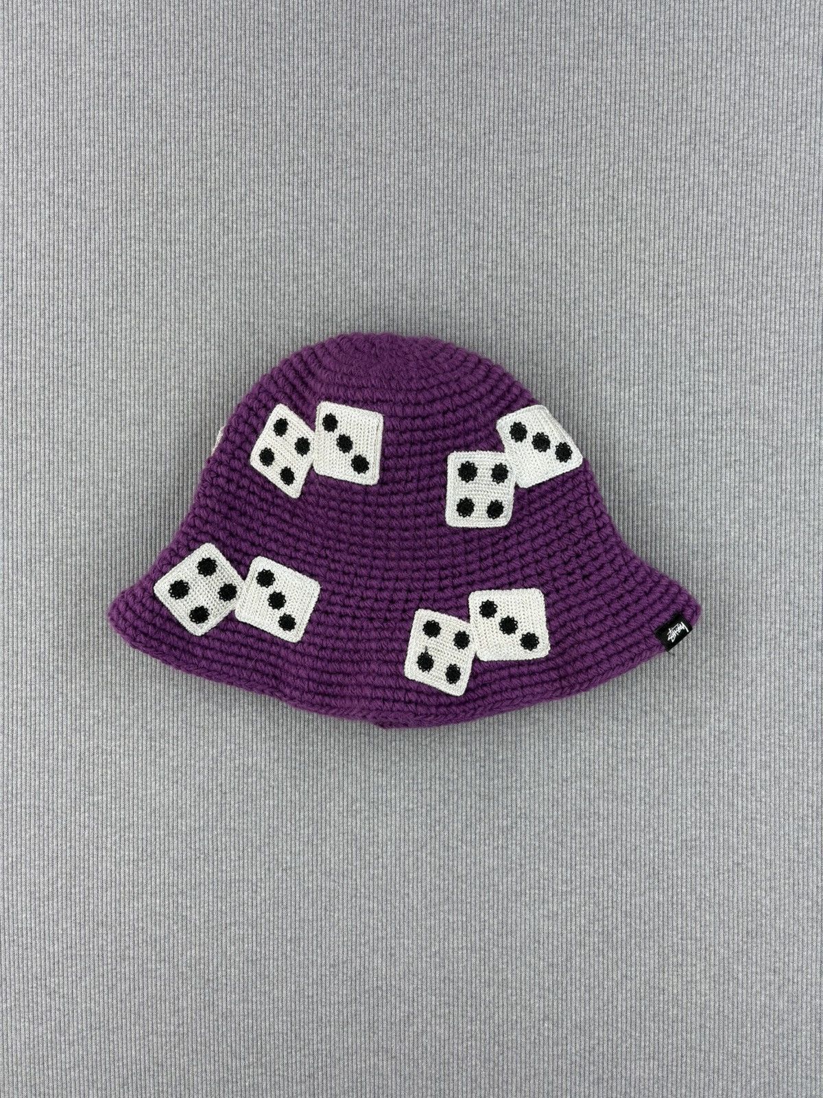 Stussy dice knit bucket hat rare hype streetwear