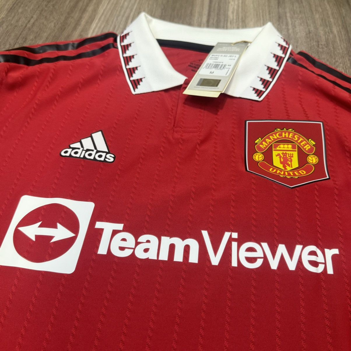 Adidas Manchester united 21/22 L/S player issue shirt#7 Ronaldo Size US M / EU 48-50 / 2 - 3 Thumbnail