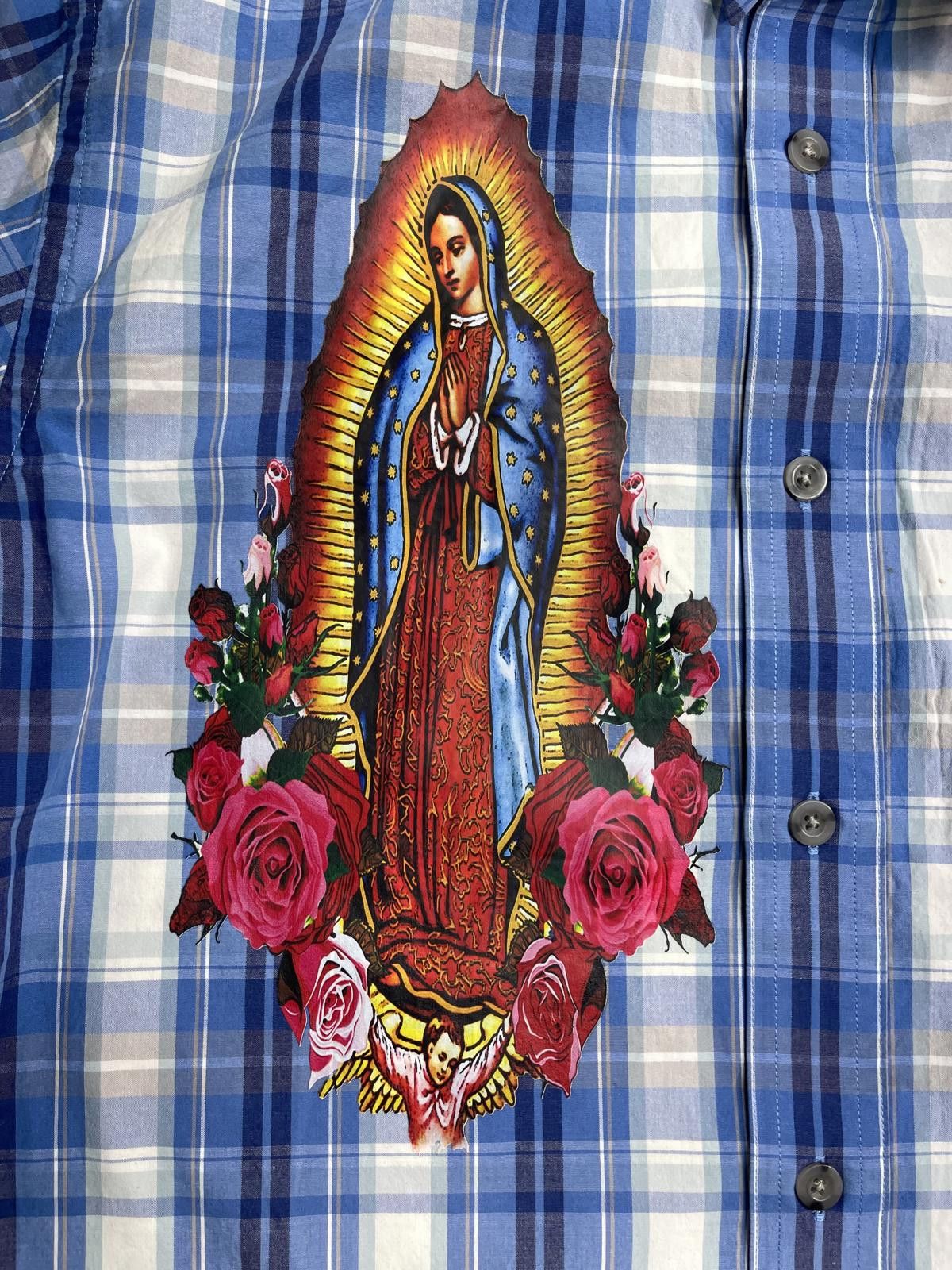 Affliction CEBLAS VIRGIN MARRY STYLE FLANNEL Size 38R - 2 Thumbnail