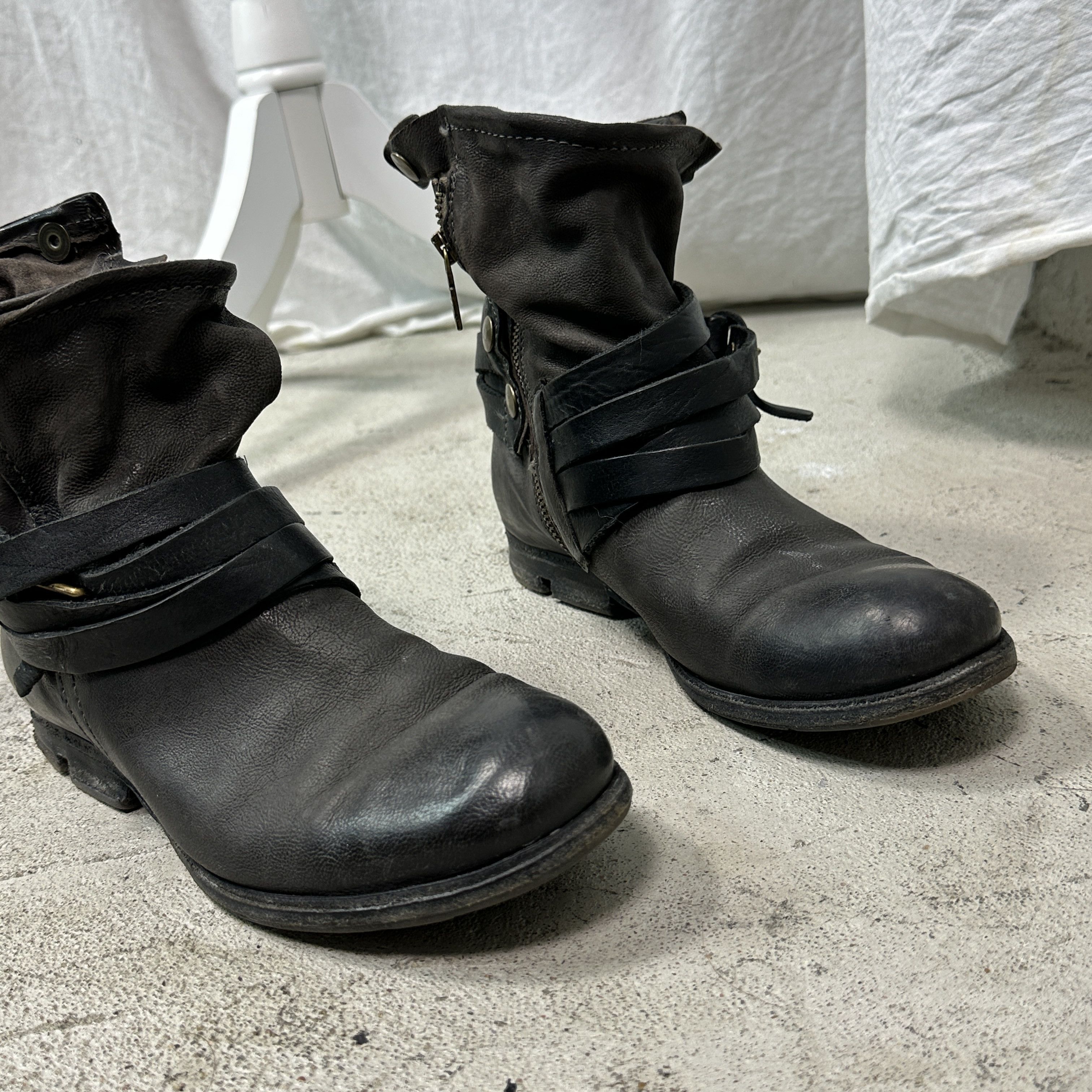 A.S.98 Vintage Leather Airstep Pirate Strapped A.S.98 Boots Y2K Size US 9 / IT 39 - 11 Thumbnail