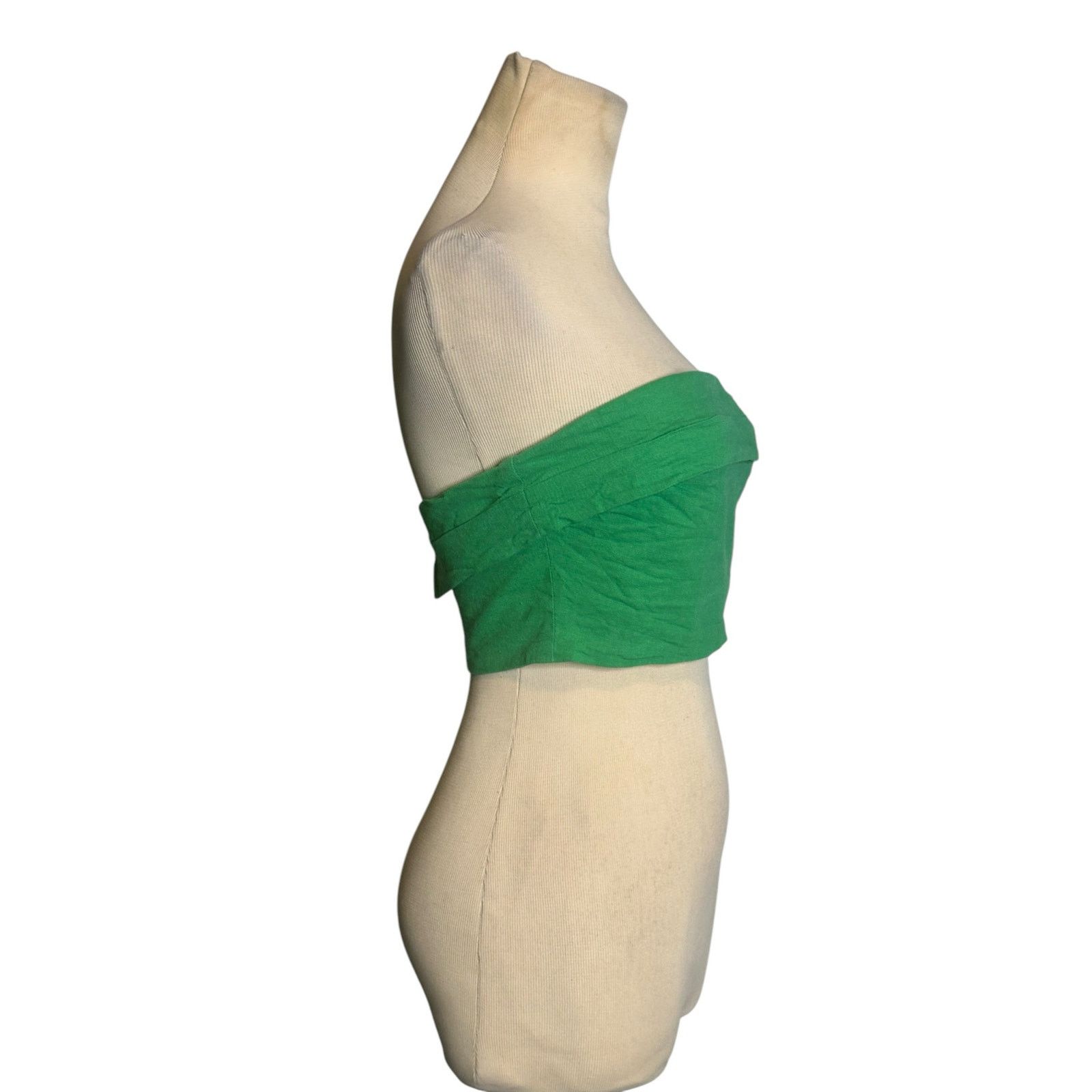 PRINCESS POLLY Princes Polly vibrant green bandeau strapless top size 4 Size S / US 4 / IT 40 - 6 Thumbnail