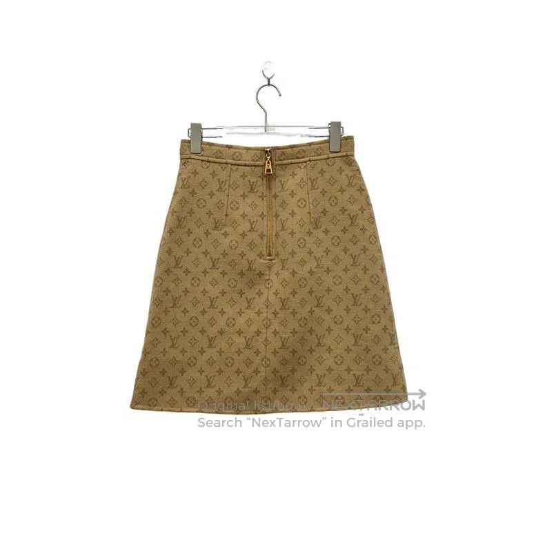 Louis Vuitton Louis Vuitton Monogram Wool Skirt. Size US 38 / EU 54 - 3 Thumbnail