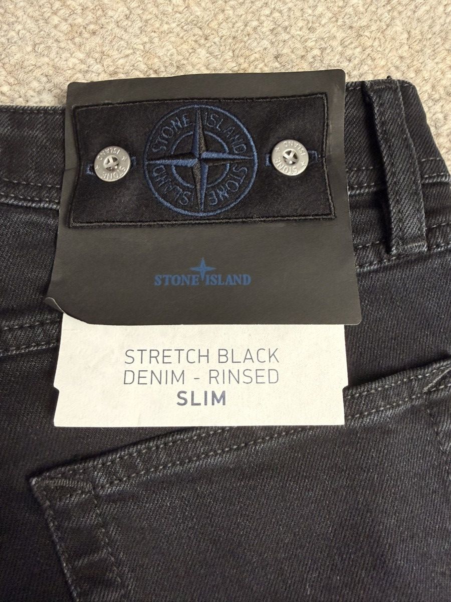 Stone Island Denim Research Stretch Black Denim Rinsed Slim Size US 30 / EU 46 - 3 Thumbnail