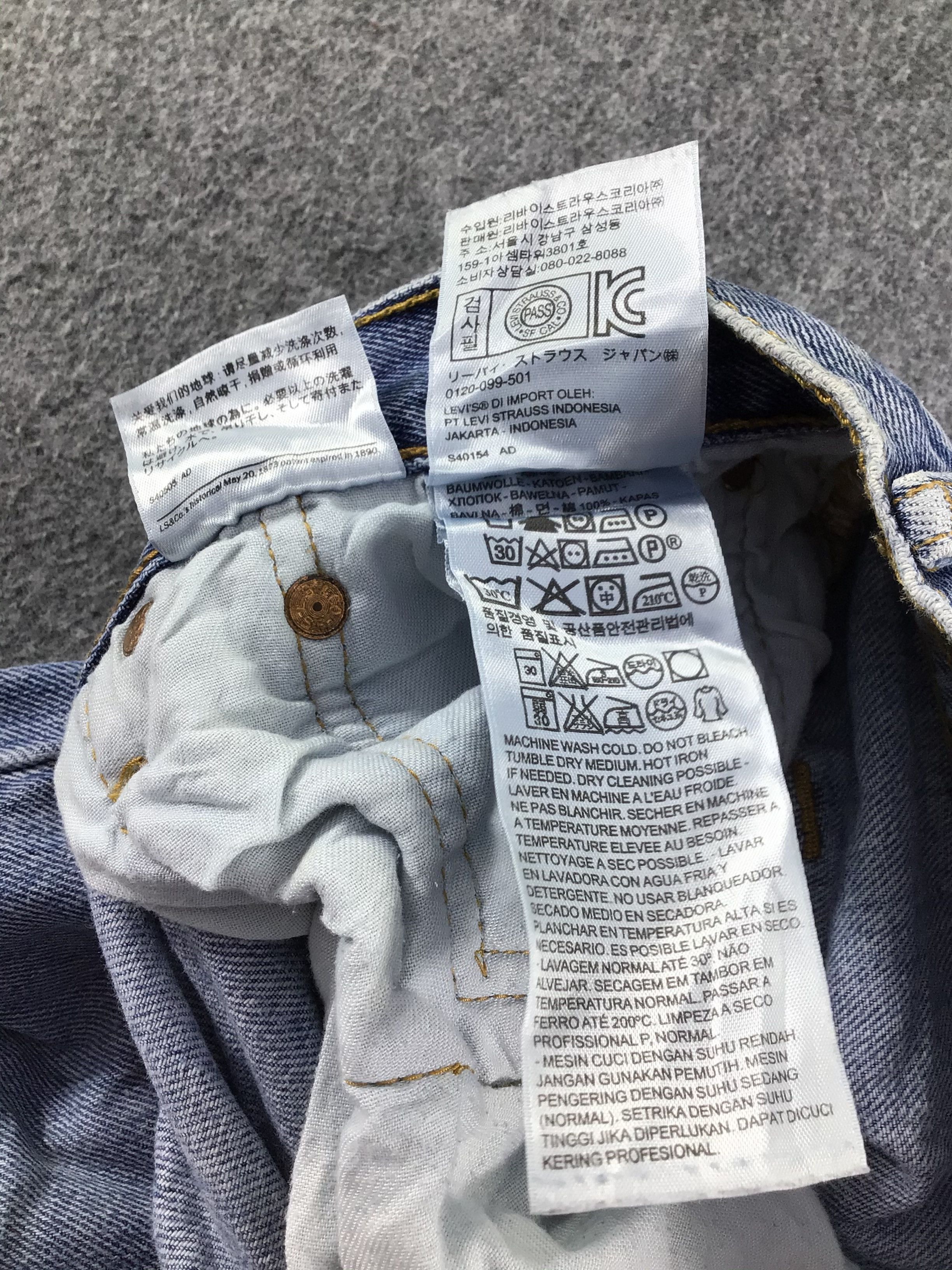 Levi's Blue Wash Levis 501 Jeans-J383 Size US 36 / EU 52 - 10 Thumbnail