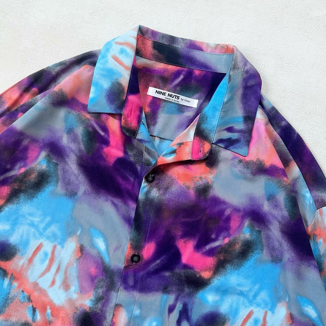 Designer × Individualized Shirts NINE NUTS MULTICOLOR ABSTRACT PATTERN SHIRT Size US L / EU 52-54 / 3 - 2 Thumbnail