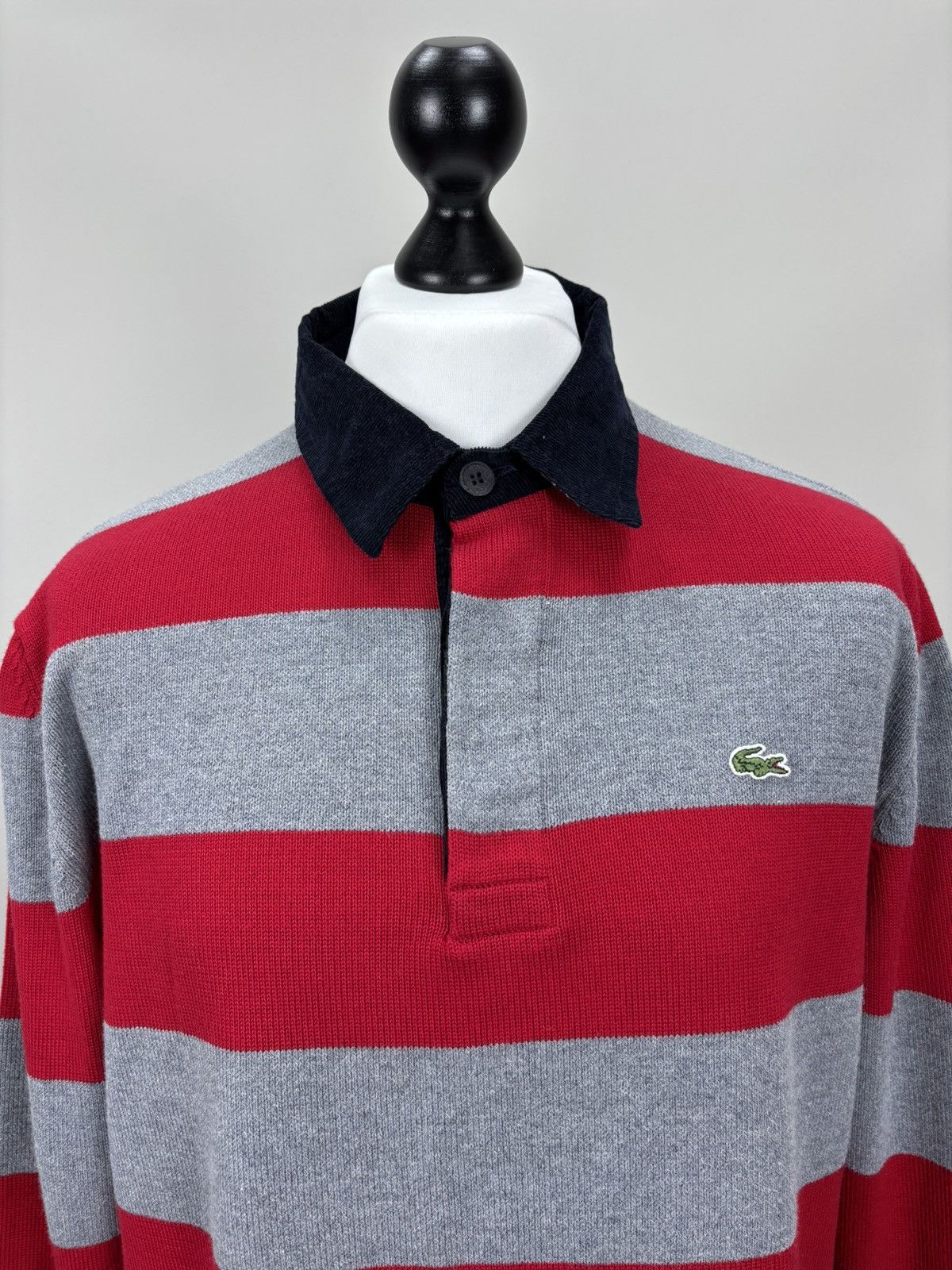 Lacoste Mens vintage long sleeve sweater rugby Lacoste Size 7 Size US L / EU 52-54 / 3 - 3 Thumbnail