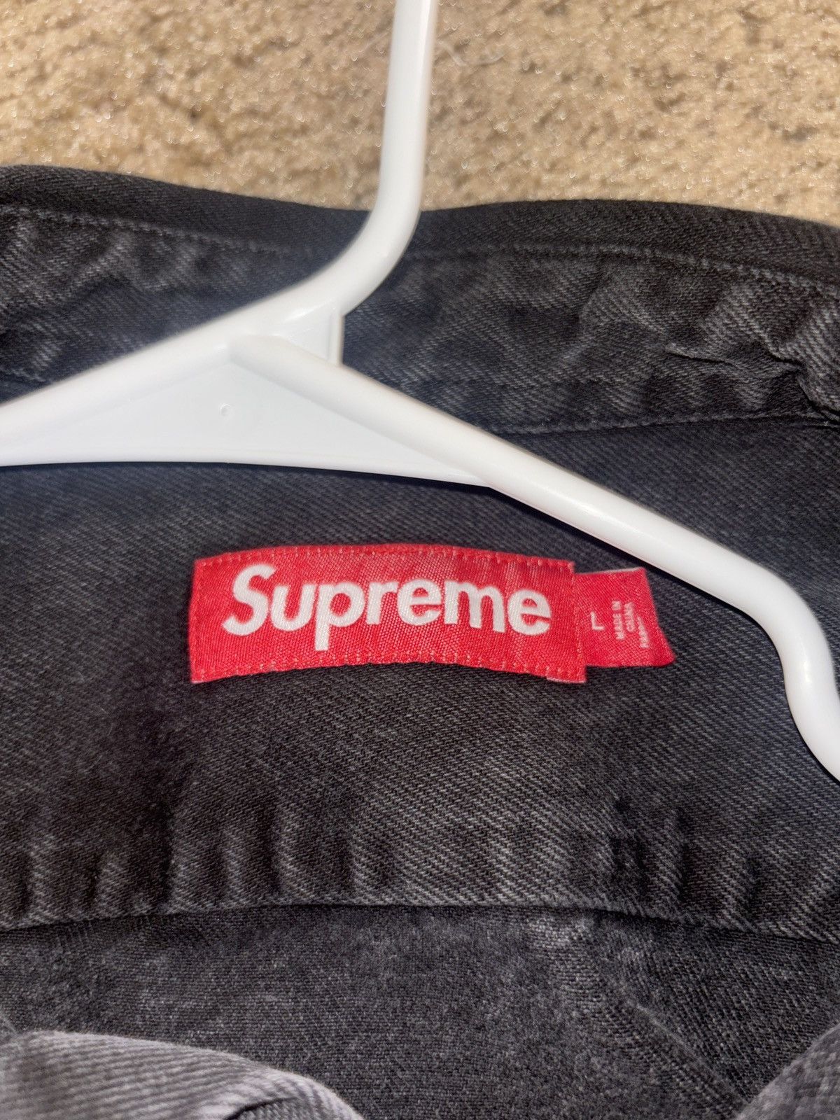 Supreme Supreme FW21 Appliqué Denim Shirt Size US L / EU 52-54 / 3 - 5 Thumbnail