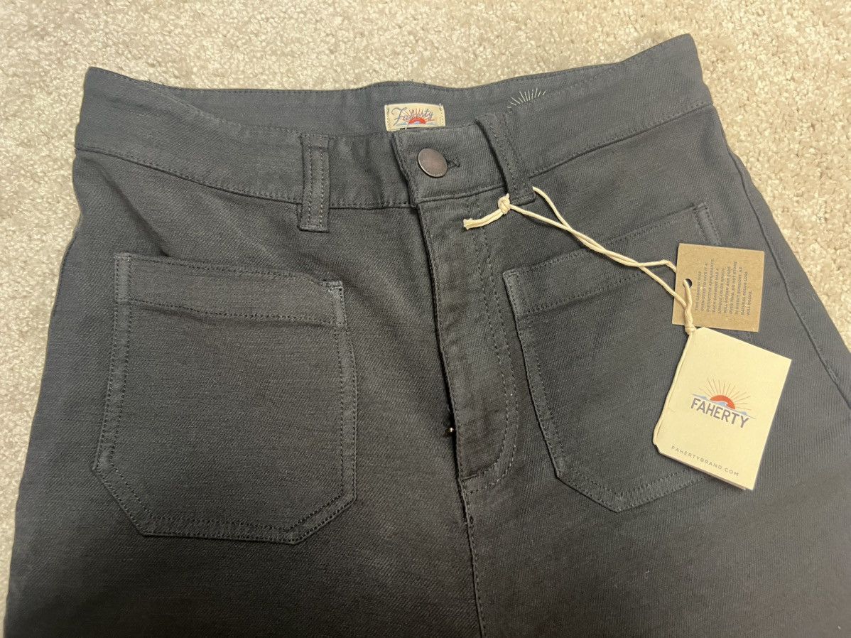 Faherty New Faherty stretchy Try Slim Wide Leg Pant Size 26" / US 2 / IT 38 - 6 Thumbnail