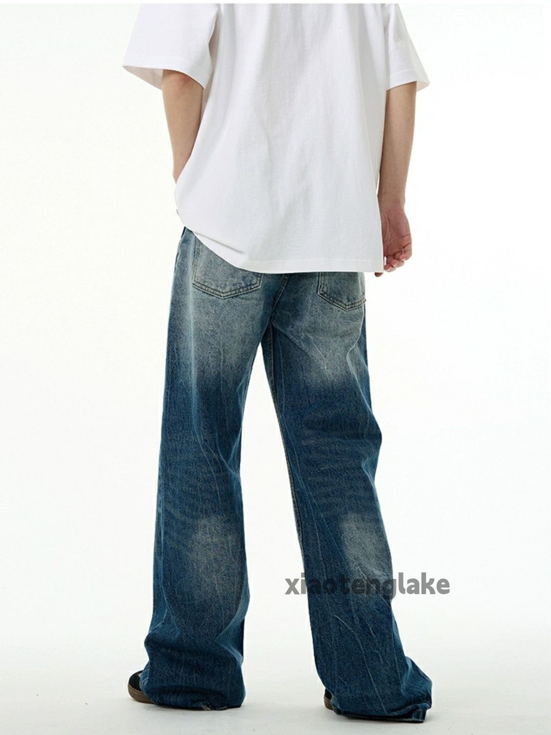 Jean × Vintage loose gradient washed faded y2k yuppie jeans Size US 30 / EU 46 - 3 Thumbnail