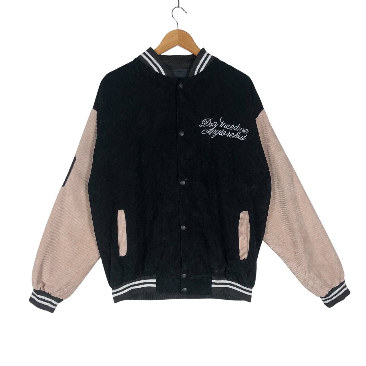 Japanese Brand × Vintage Vintage Japanese Brand Courduroy Varsity Jacket Size US L / EU 52-54 / 3 - 1 Thumbnail