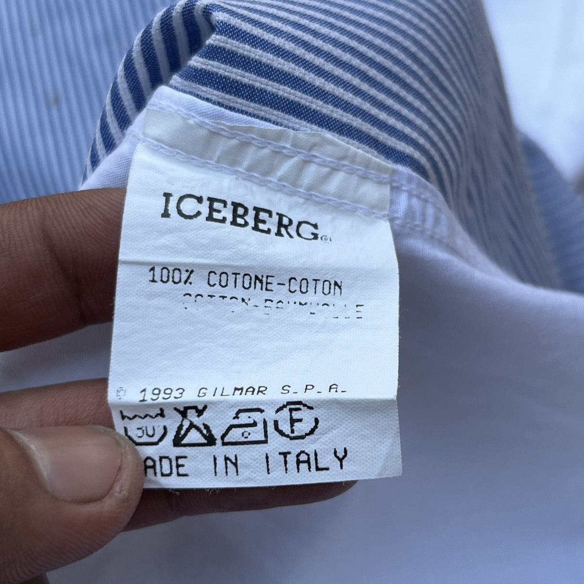 Iceberg ICE BERG MIX STRIPE RELAXED FORMAL SHORT LIKE YOHJI YAMAMOTO Size US L / EU 52-54 / 3 - 6 Thumbnail
