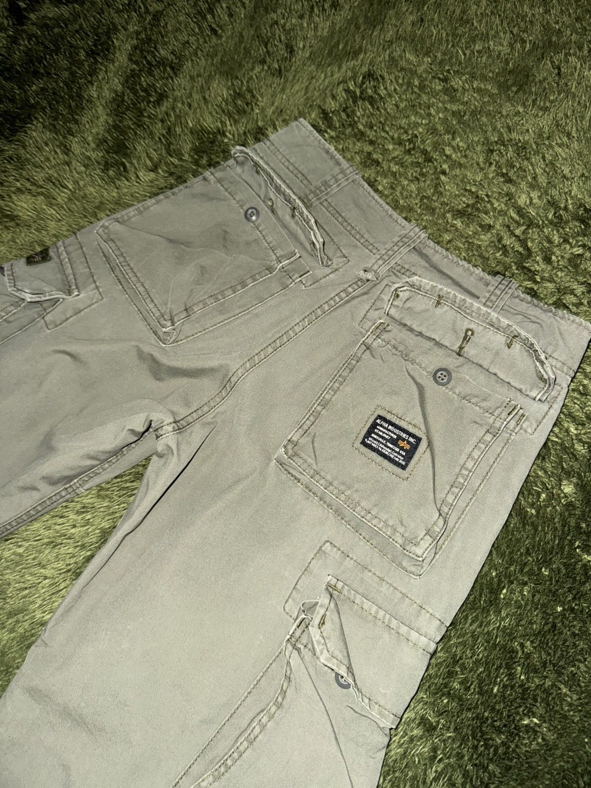 Alpha Industries [S] Alpha Industries Japan Release Multi Cargo Pants Sage Size US 30 / EU 46 - 10 Thumbnail