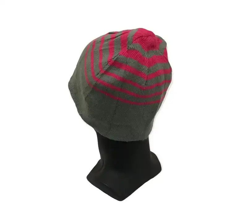 Japanese Brand × Vintage Japanese Brand Stripe Design Beanie Hat Size ONE SIZE - 3 Thumbnail