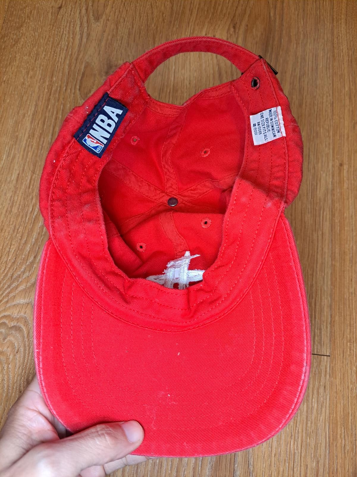 NBA NBA Houston Rockets Red Cotton Adjustable Baseball Cap Hat Size ONE SIZE - 5 Thumbnail
