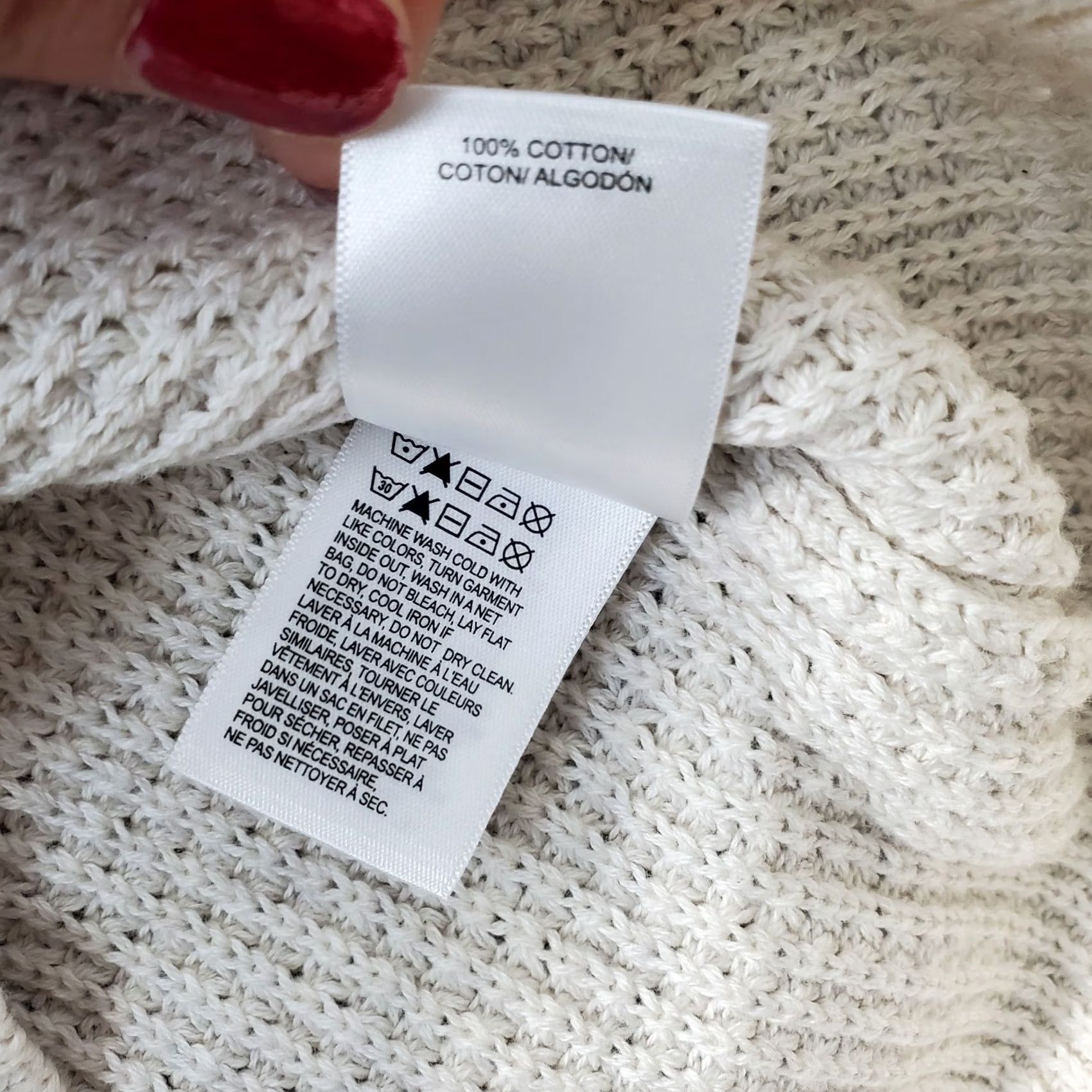 Lucky Brand Lucky Brand Sweater Mens Large Tan Waffle-knit Raglan Sleeve Rib V Neck Pullover Size US L / EU 52-54 / 3 - 6 Thumbnail