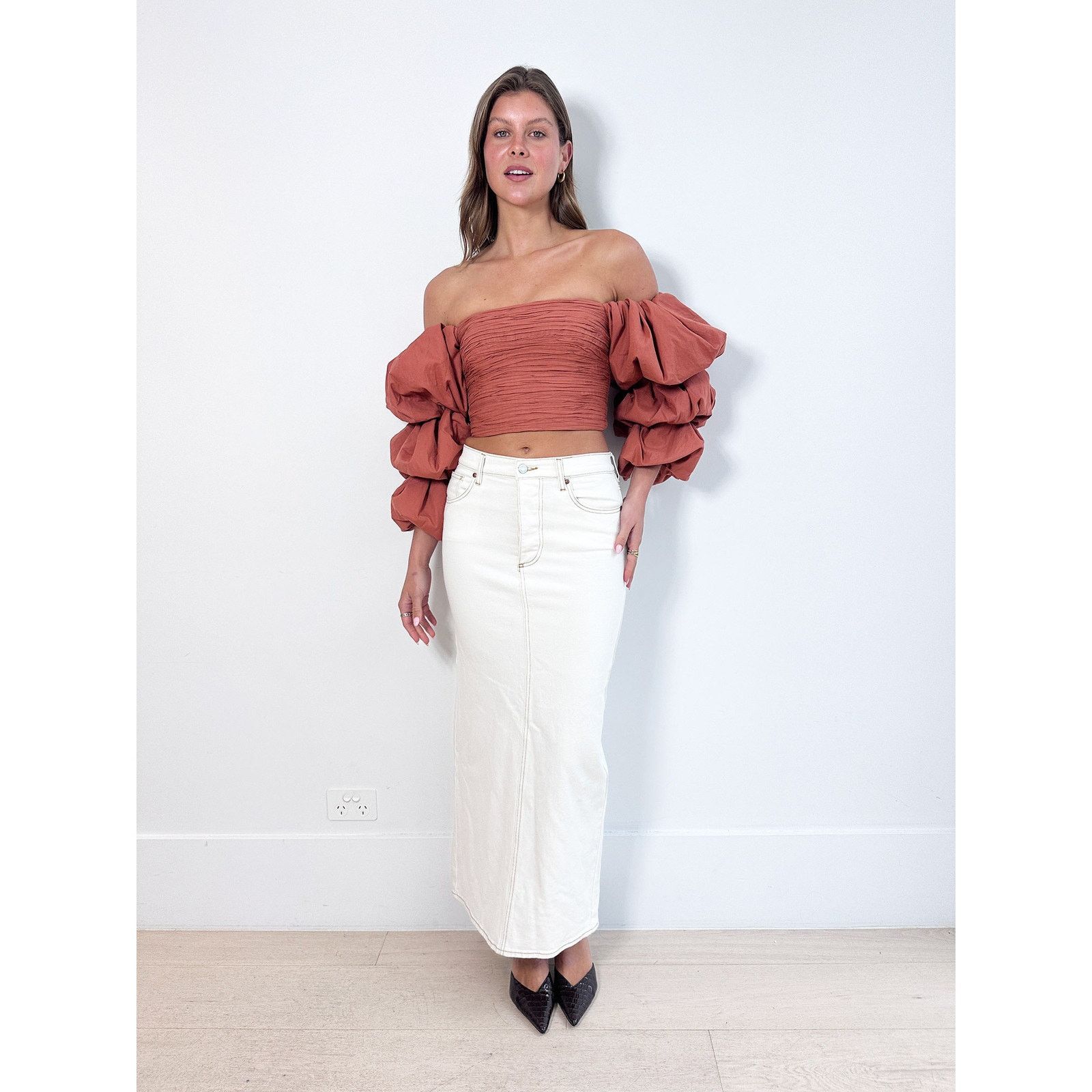 Aje Aje Transcend Puff-Sleeve Top Size S / US 4 / IT 40 - 2 Thumbnail