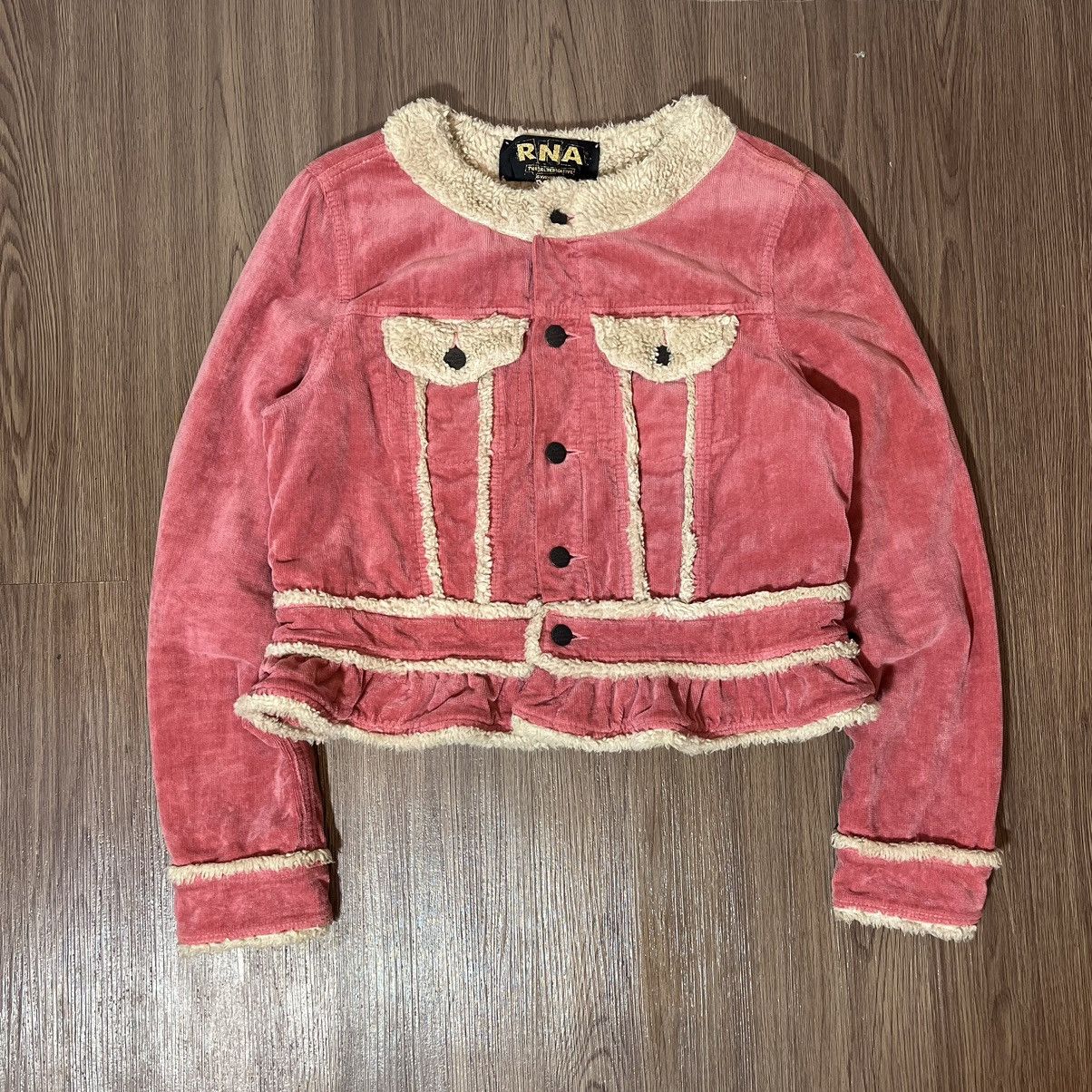 Designer × Japanese Brand RNA inc. Japan Corduroy Crop Jacket Sherpa Collar Size US M / EU 48-50 / 2 - 1 Thumbnail