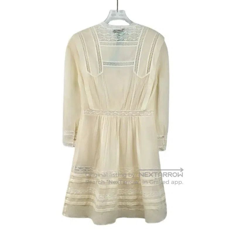 Burberry Burberry Beige Cotton Women's Dress Size S. Size S / US 4 / IT 40 - 2 Thumbnail